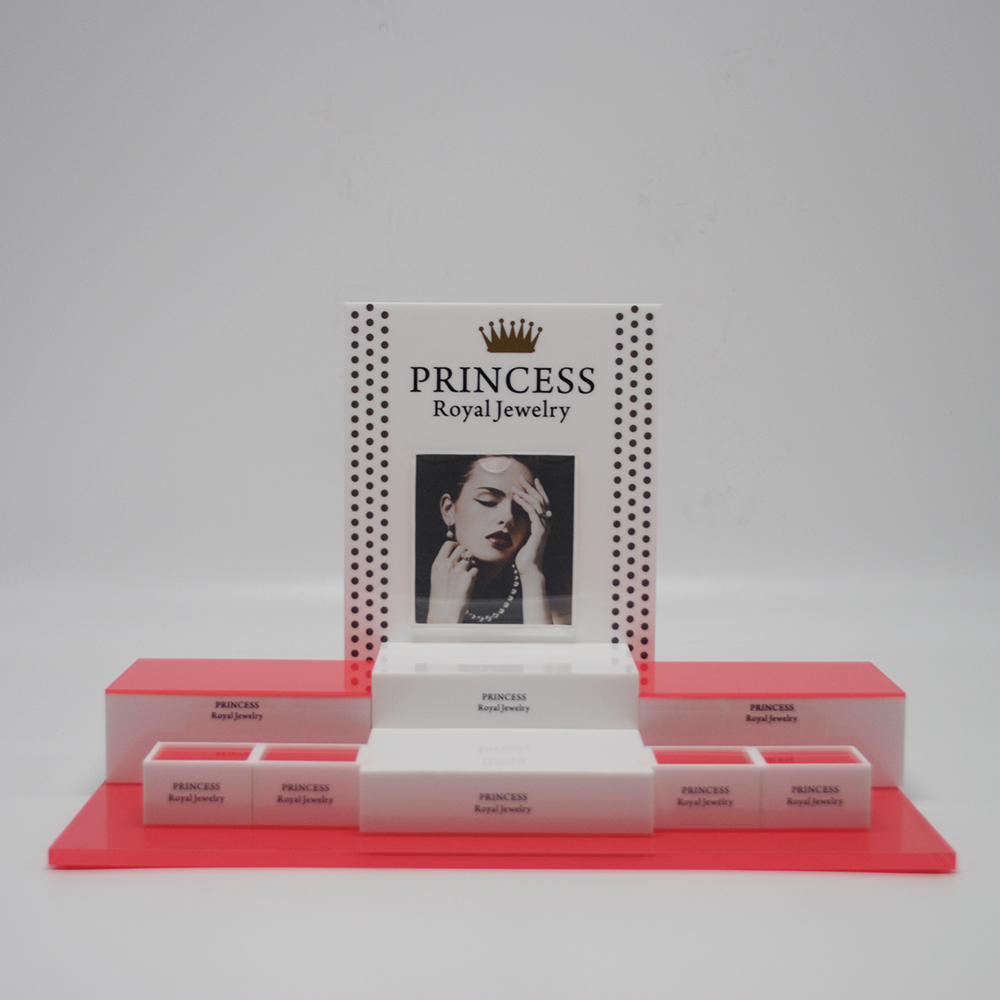 Removable acrylic jewelry display stand