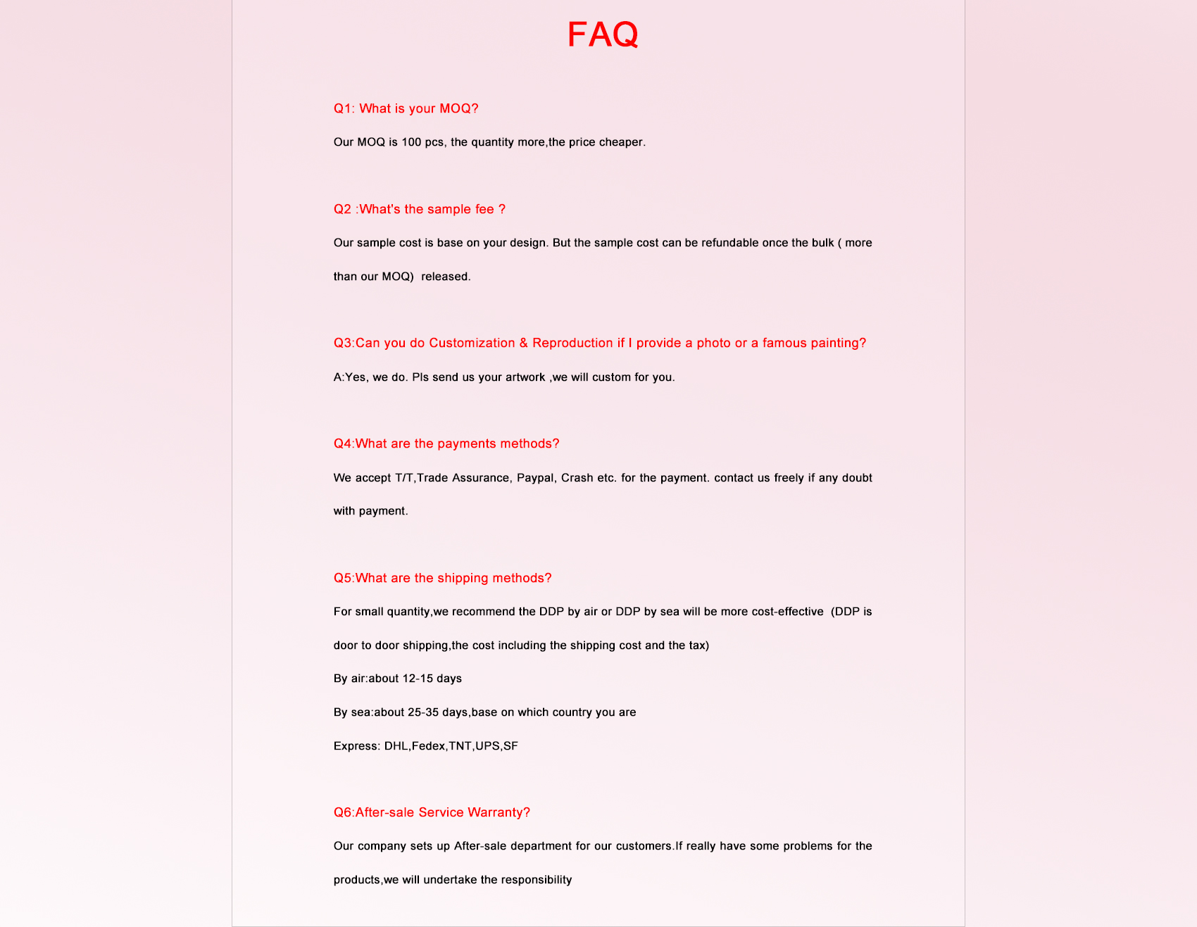 FAQ