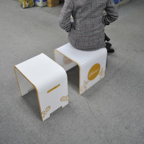 Acrylic N shape stool