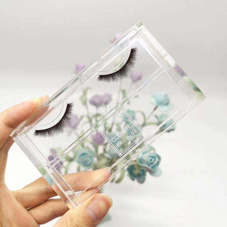 Custom private label 25mm eyelash acrylic packaging box