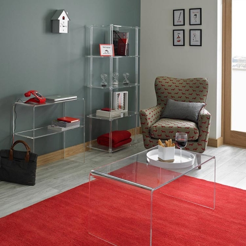 Modern Design Acrylic Coffee Table Clear Furniture
