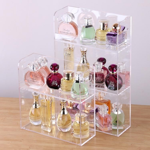 Clear acrylic perfume storage display