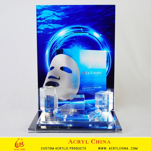 Cosmetics acrylic facial mask display stand