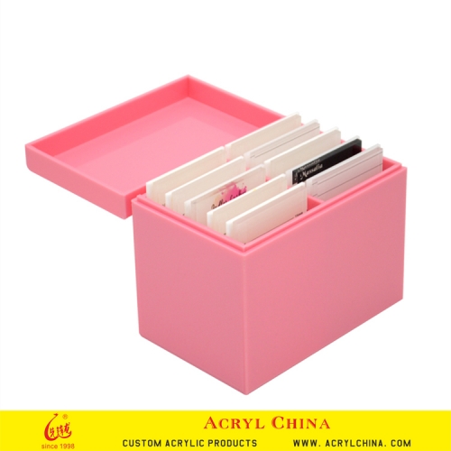 Pink Lash Extension Organizer Acrylic Eyelash Packaging Box