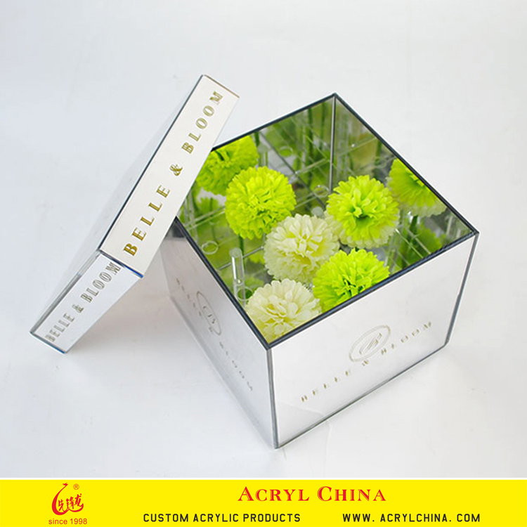 Acrylic gift box rose flower box