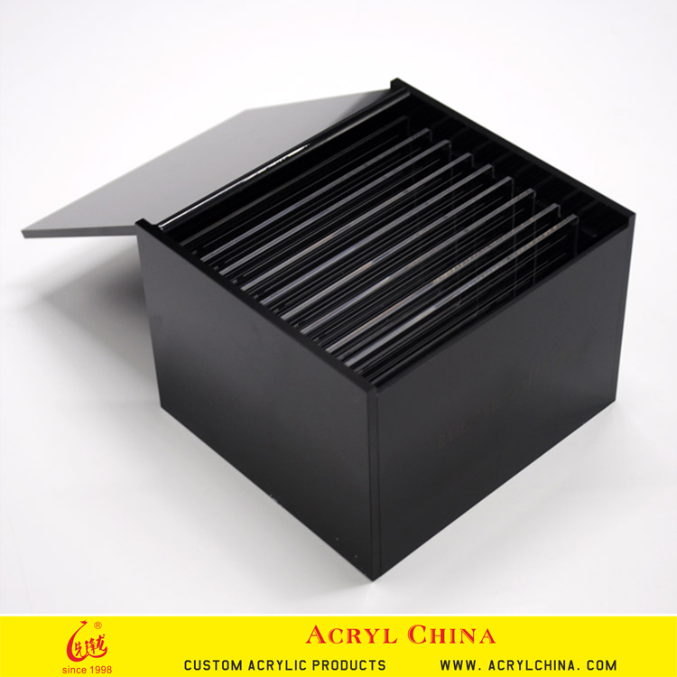 Black eyelashes packaging box with logo