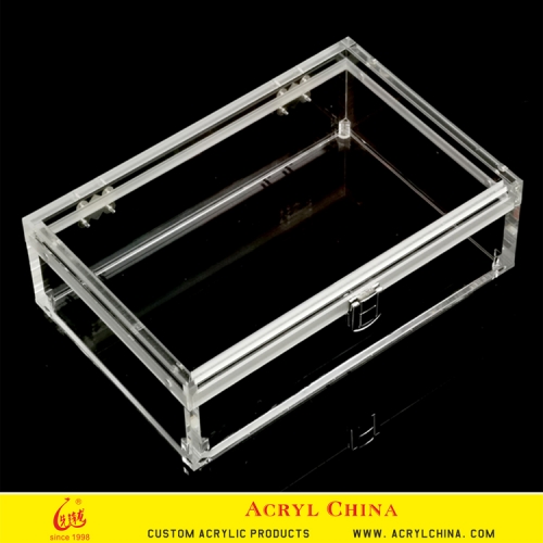 Wholesale Custom Square Clear Acrylic Bag Storage Box Lucite Bag Cabinet  Container - China Clear Plastic Display Box and Bag Display Stand price