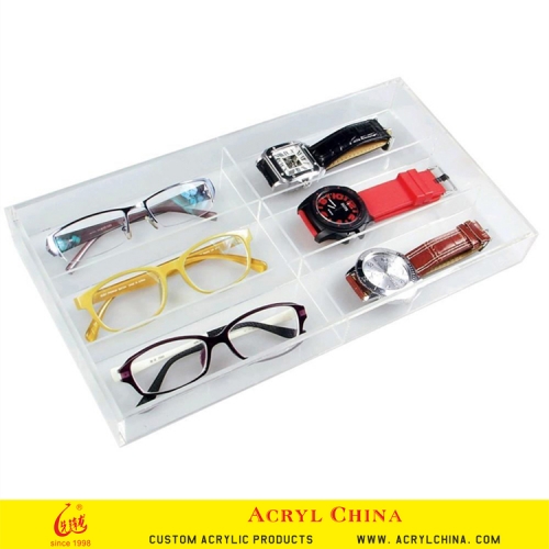 acrylic eyewear case/clear storage box