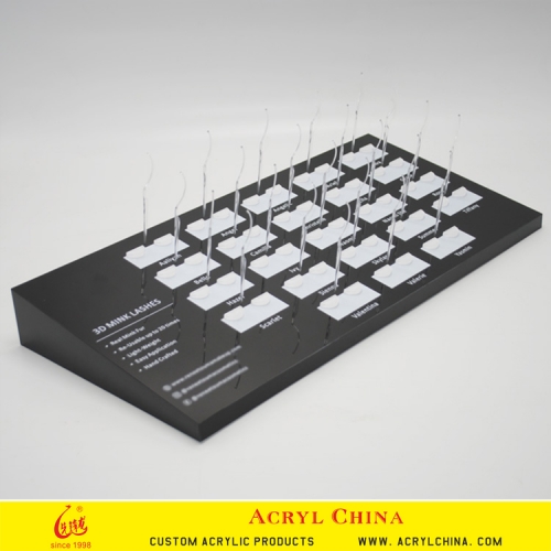 Acrylic Eyelash Extension Organizer Lash Display Eyelash Wand for 24 pairs lashes