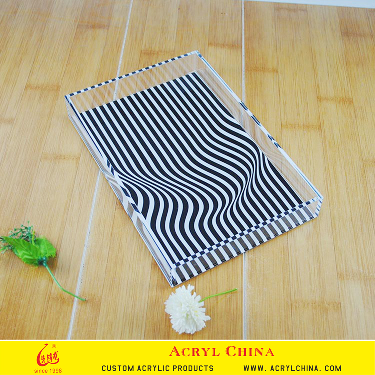 Wholesale high clear acrylic tray acrylic hotel tray