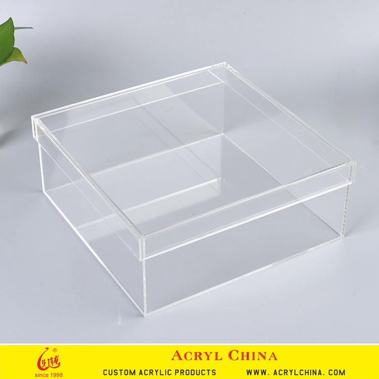 High Clear Acrylic Storage Box with Lid