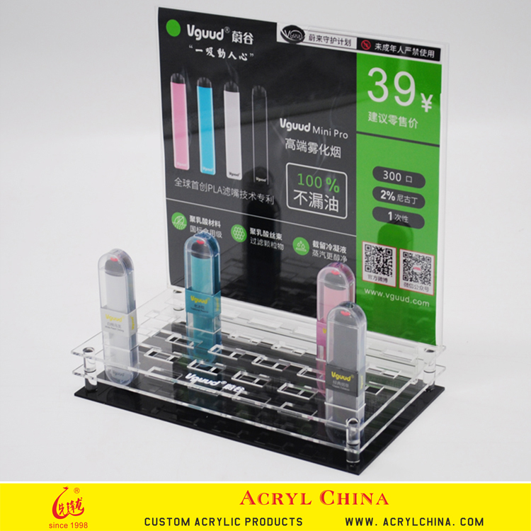 E-Cig Liquid Acrylic Display