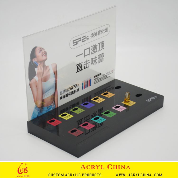 Electronic Cigarette Liquid Display Rack Acrylic Display Manufacturer