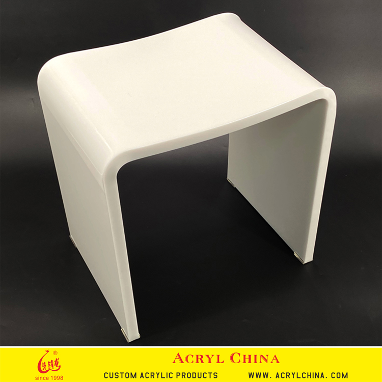 White Acrylic Furniture Stool