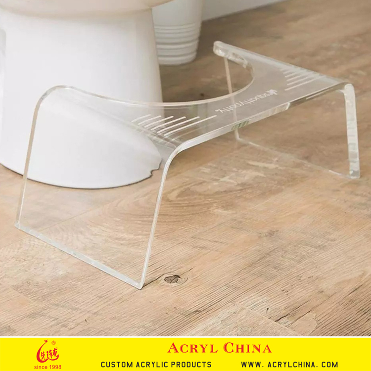 Custom Clear Furniture Acrylic Toilet Stool