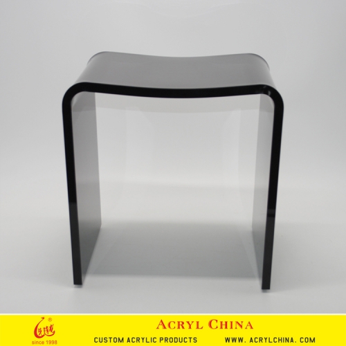 Modern Acrylic Furniture Black U-Stool