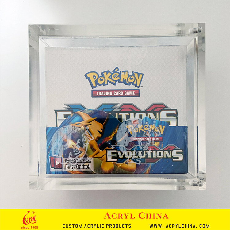 Magnet Acrylic Booster Box Protective Case for Pokemon XY Series