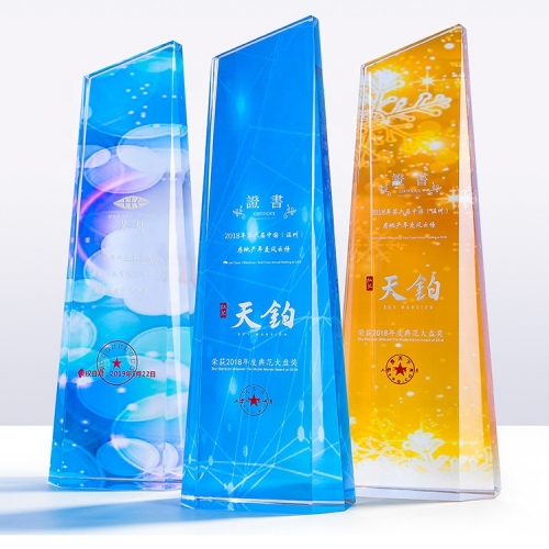 Plaques vierges pour le trophée Crystal Acrylic Award - Fabricants