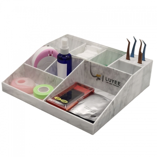 Marble Eyelash Extension Tools Organizer