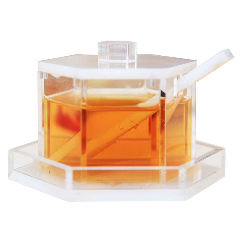 Lucite Honey Jar Factory Custom Plexiglass Honey Dish