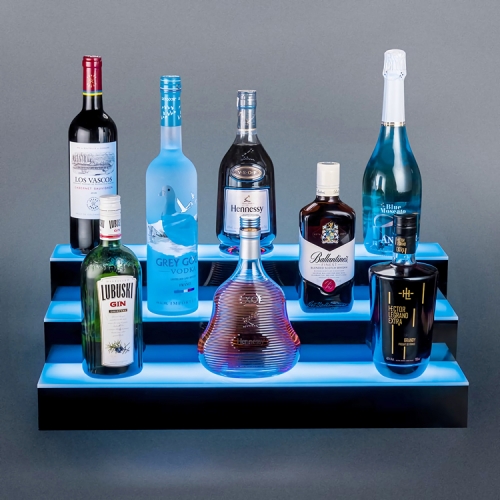 LED Liquor Bottle Shelf Acrylic Wine Display Stand