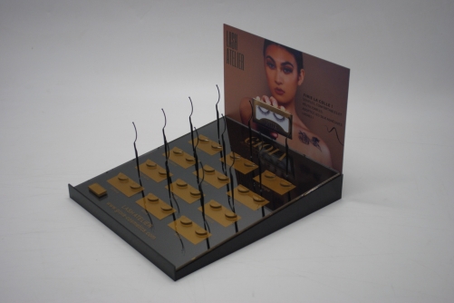 Acrylic eyelash display table: shopping mall activities show the right hand